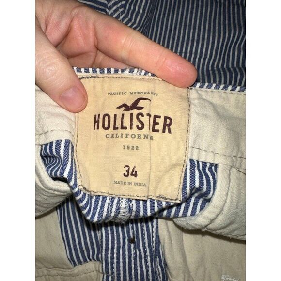 Z2 Vtg Y2K Hollister Shorts Mens Striped Size 34 - Picture 3 of 5